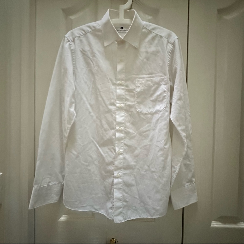 Pierre Balmain Crisp White Dress Shirt